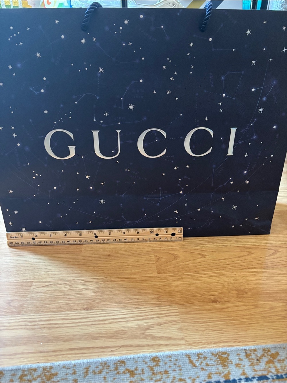 Limited edition Gucci Celestial constellation large shopping gift bag with rope - Picture 5 of 6